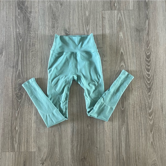 Size small Alphalete Women's Jade Green OG Revival Leggings - Picture 3 of 7